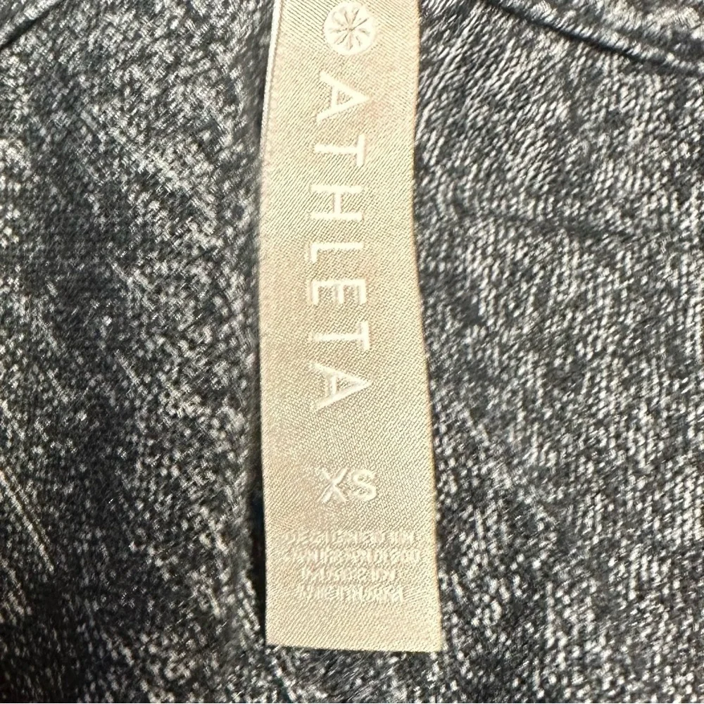 ATHLETA Harmony Wrap Yoga Gray Slouch Open Front Hooded Cardigan Sweater Size XS - Picture 4 of 9
